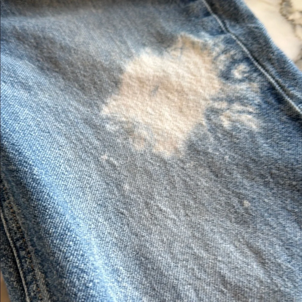 PacSun Blue & White Straight Leg Tie Dye Jeans Women’s size 24 - Picture 9 of 13